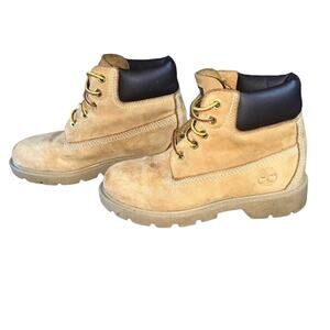 Timberland Boys Youth Size 12.5 Wheat Color Boots Workboot Rugged Y2K Waterproof
